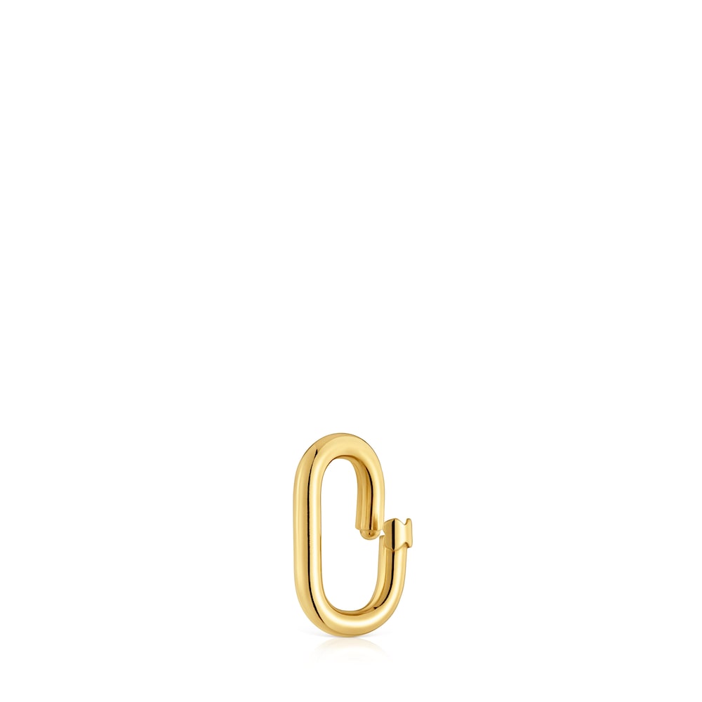 Small Ring with 18kt gold plating over silver Hold Oval Small Ring with 18kt gold plating over silver Hold Oval
