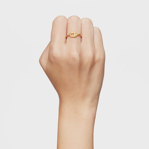 Small Ring with 18kt gold plating over silver TOUS MANIFESTO
