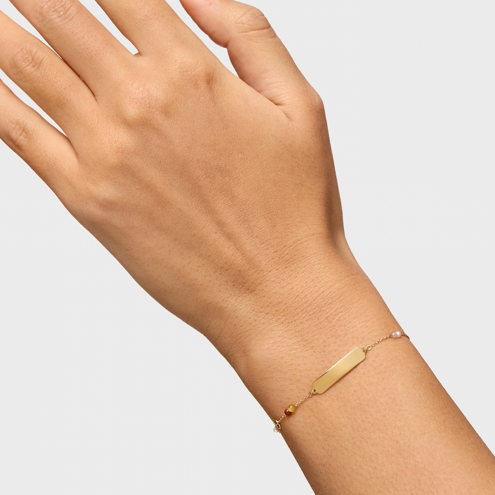 Pulsera placa de oro y gemas TOUS Baby Pulsera placa de oro y gemas TOUS Baby