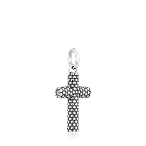 22 mm silver cross Pendant TOUS Man