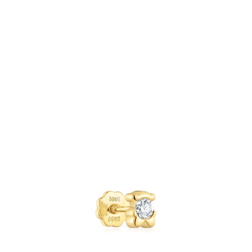 Piercing oso de oro y diamantes creados en laboratorio TOUS Lili