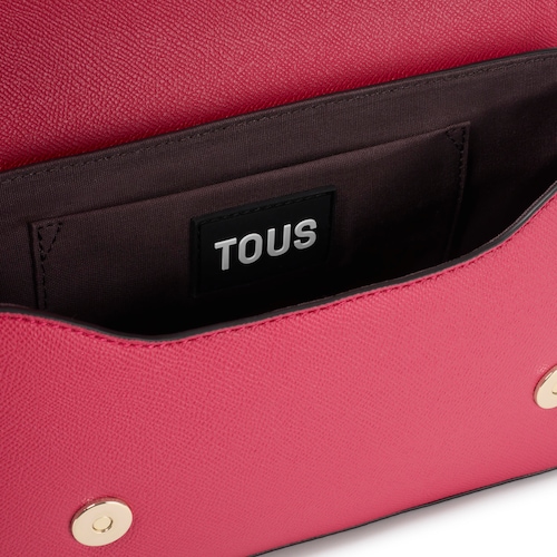 Medium fuchsia-colored Crossbody bag TOUS La Rue New