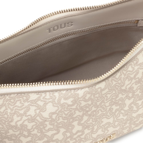 Medium beige Crossbody bag Kaos Mini Lines