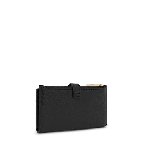 Black leather Card wallet TOUS Buckles