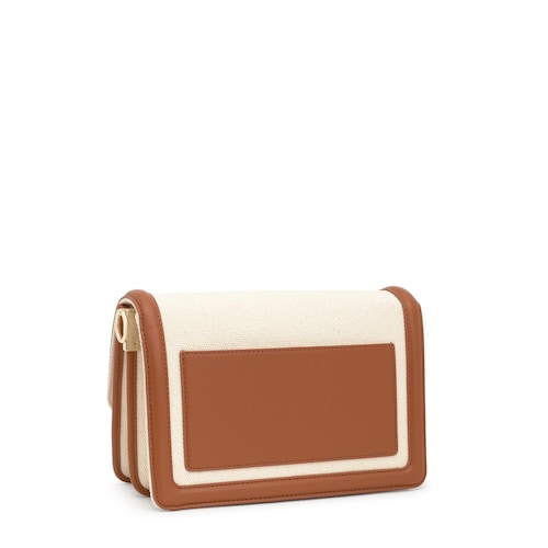 Bandolera mediana camel Audree Canvas