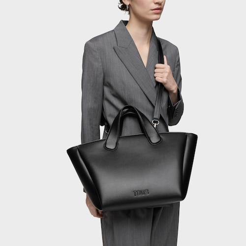 Capazo grande negro TOUS Bloom