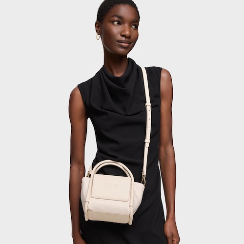Capazo pequeño beige TOUS Silhouette Soft