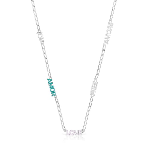 TOUS Crossword Amor Necklace