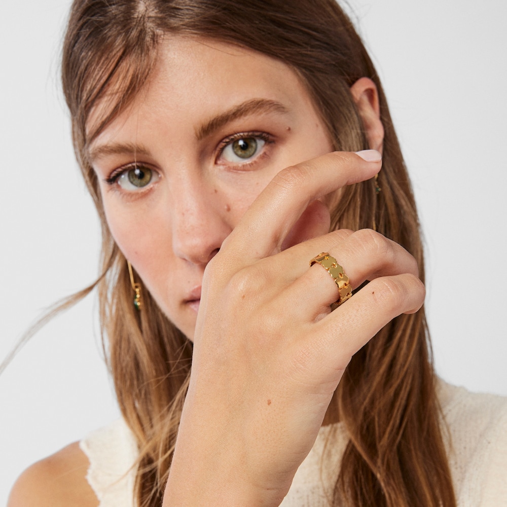 Silver Vermeil Straight hoop Ring Silver Vermeil Straight hoop Ring