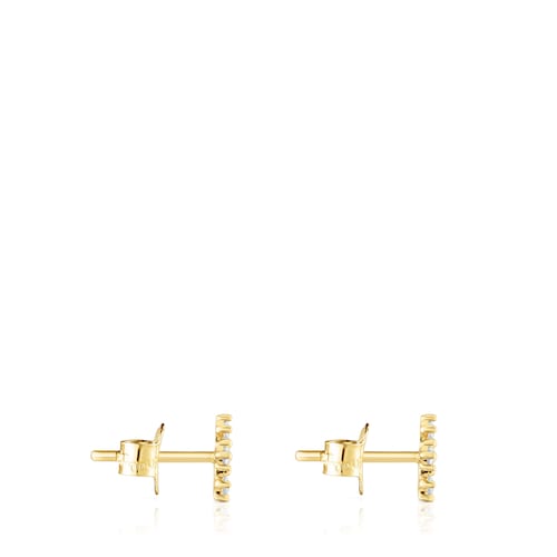 Pendientes cruz de oro y diamantes Les Classiques