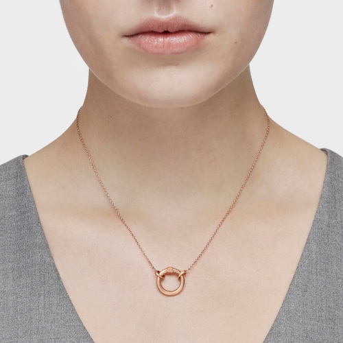 Rose Vermeil Silver TOUS Hold Necklace 1,6cm