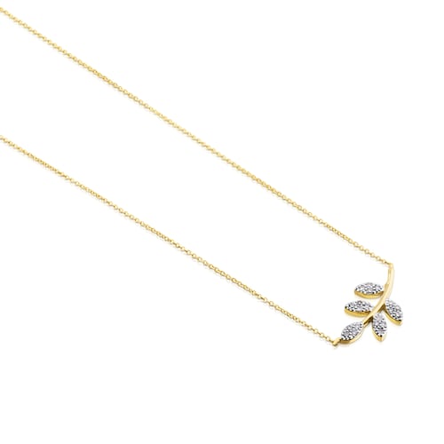 Collar de oro diamantes Gem Power