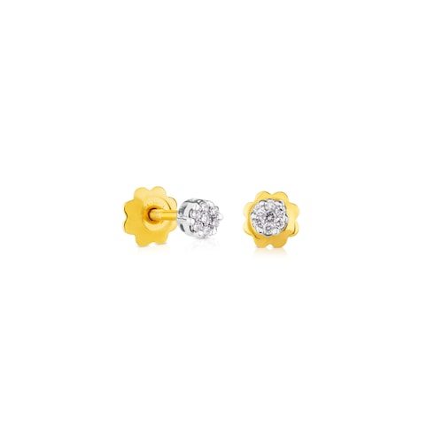 Pendientes de oro blanco y diamantes 0,08ct TOUS Diamonds